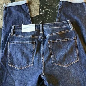 NWT Arizona dark wash mom cuffed jeans size 11